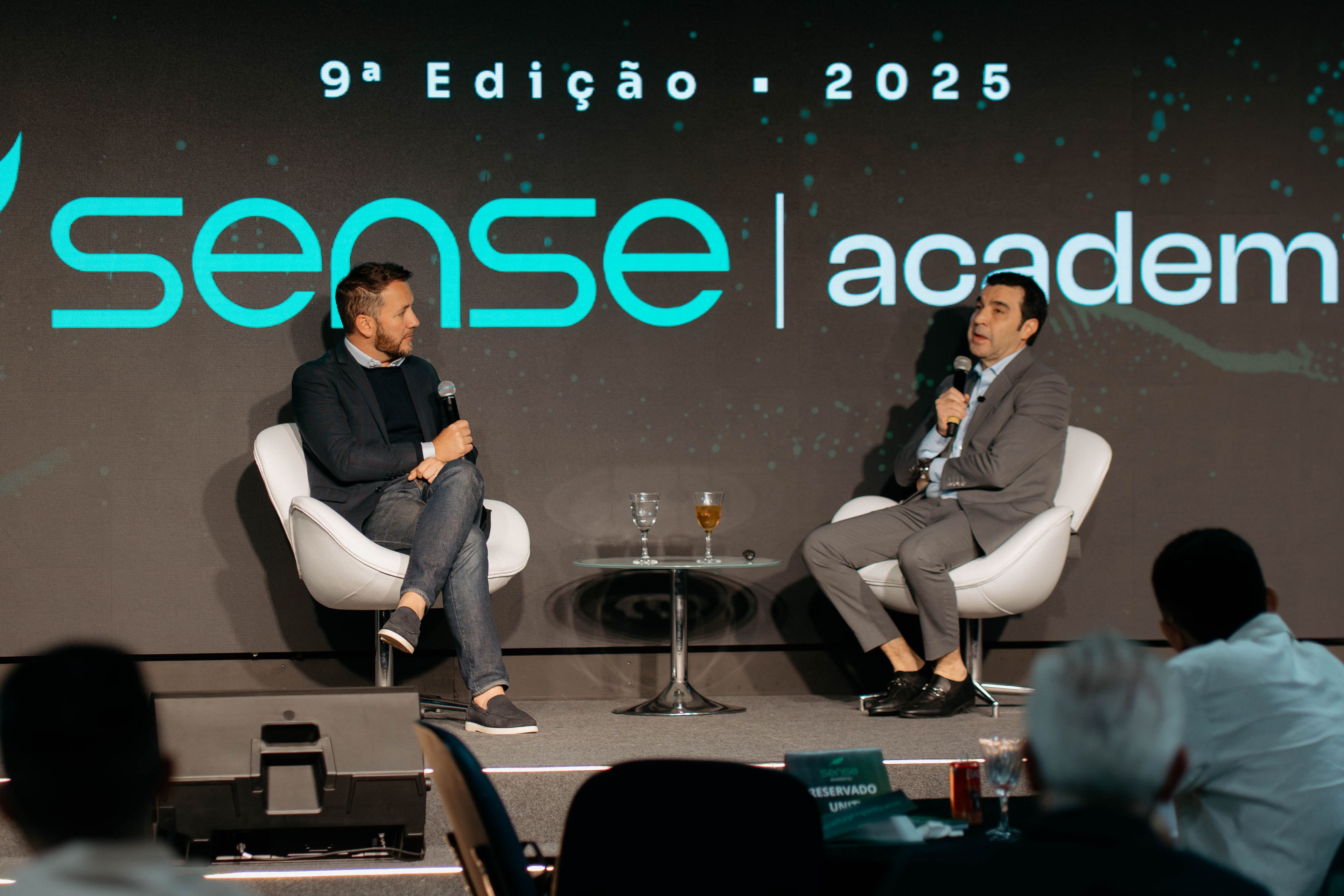 Entrevista no palco do Sense Academy