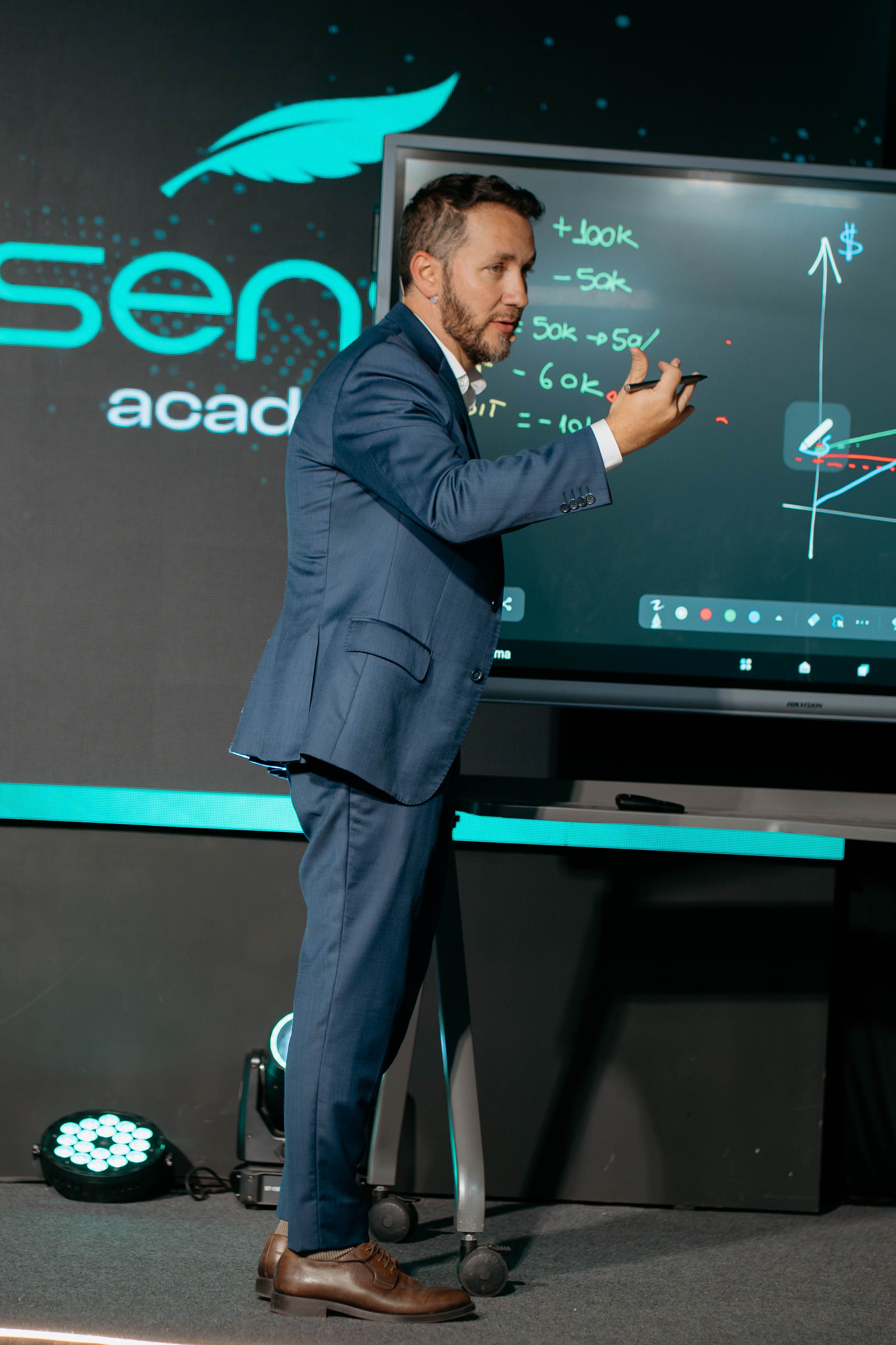 Danilo Fedel apresentando no Sense Academy Experience